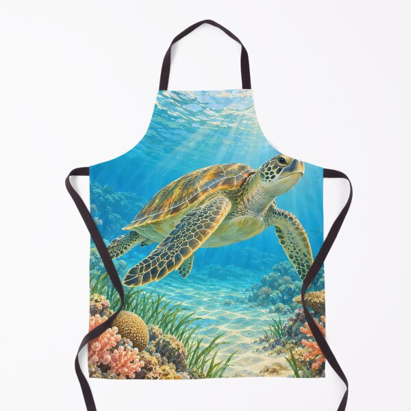 Item preview, Green Sea Turtle in a Bright Sri Lankan Coral Lagoon designed and sold by Jaani-T.