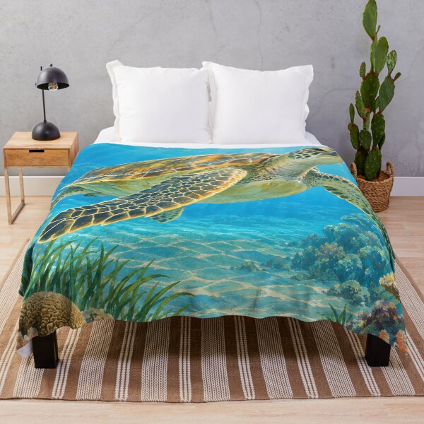 Item preview, Green Sea Turtle in a Bright Sri Lankan Coral Lagoon designed and sold by Jaani-T.