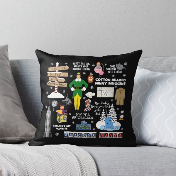 Item preview, Buddy The Elf Collage Blue Background designed and sold by 888HousePrintss.