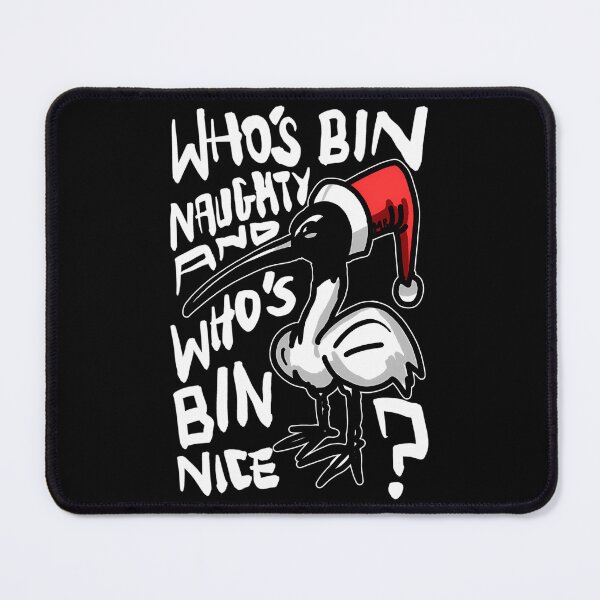 Item preview, Christmas Bin Chicken T Shirt - Australian Bin Chicken Christmas Themed Tee With Quote Who'S Bin Naughty Featuring An Aussie Ibis Bird designed and sold by AmericanCustom.