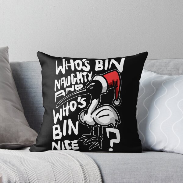 Item preview, Christmas Bin Chicken T Shirt - Australian Bin Chicken Christmas Themed Tee With Quote Who'S Bin Naughty Featuring An Aussie Ibis Bird designed and sold by AmericanCustom.