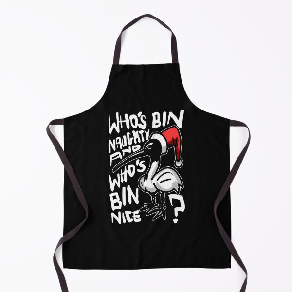 Item preview, Christmas Bin Chicken T Shirt - Australian Bin Chicken Christmas Themed Tee With Quote Who'S Bin Naughty Featuring An Aussie Ibis Bird designed and sold by AmericanCustom.