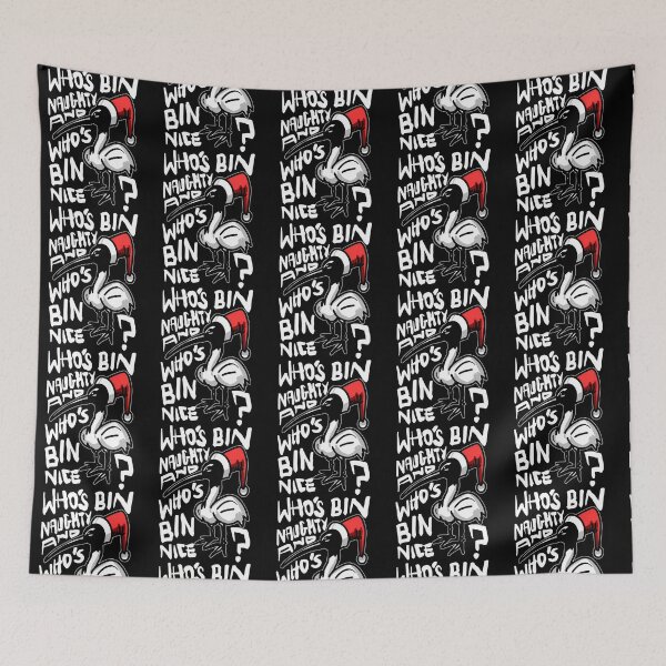 Item preview, Christmas Bin Chicken T Shirt - Australian Bin Chicken Christmas Themed Tee With Quote Who'S Bin Naughty Featuring An Aussie Ibis Bird designed and sold by AmericanCustom.