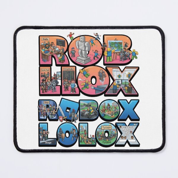 Item preview, Roblox Blocky Gaming Worlds Alphabet Typography Art designed and sold by Alaric4you.