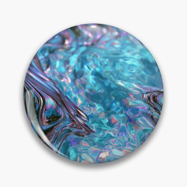 Item preview, Iridescent Liquid Metal Ocean Pattern designed and sold by lovesicklotus.