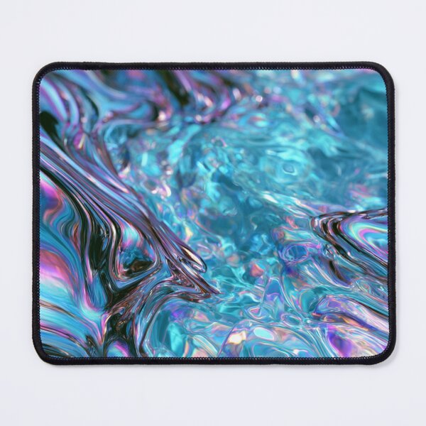 Item preview, Iridescent Liquid Metal Ocean Pattern designed and sold by lovesicklotus.