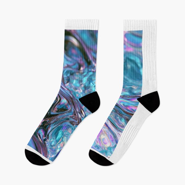 Item preview, Iridescent Liquid Metal Ocean Pattern designed and sold by lovesicklotus.