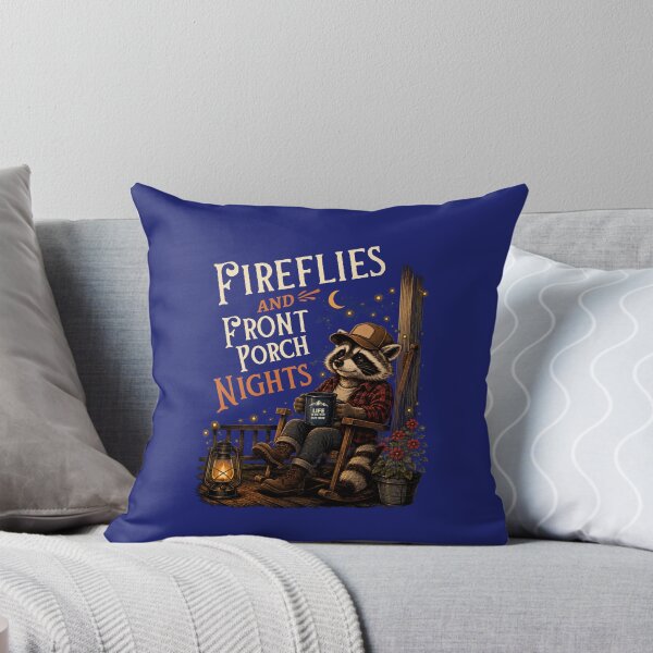 Item preview, Fireflies and Front Porch Nights Rustic Summer Raccoon designed and sold by Creative-Sanc.