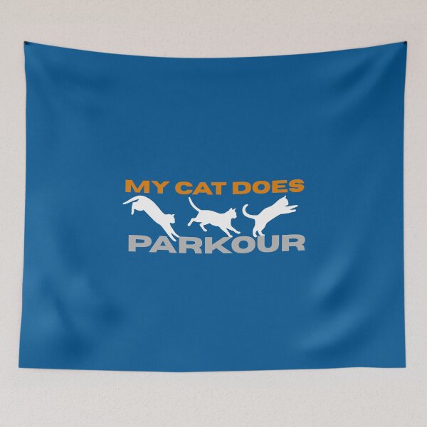 Item preview, My Cat Does Parkour – Funny Acrobatic Cat Design designed and sold by BigfeetLittlepaws.