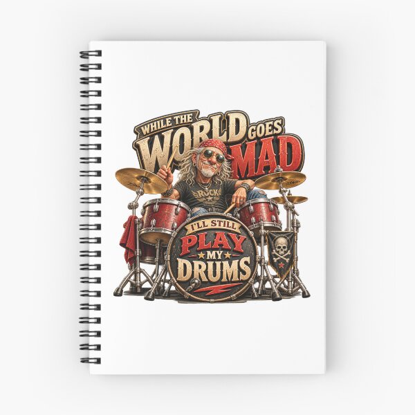 Item preview, While The World Goes Mad I'll Still Play Drums designed and sold by Wilcox PhotoArt.