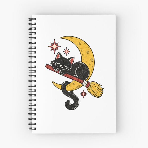 Item preview, Halloween Black Cat Napping on the Crescent Moon designed and sold by StudioSand.