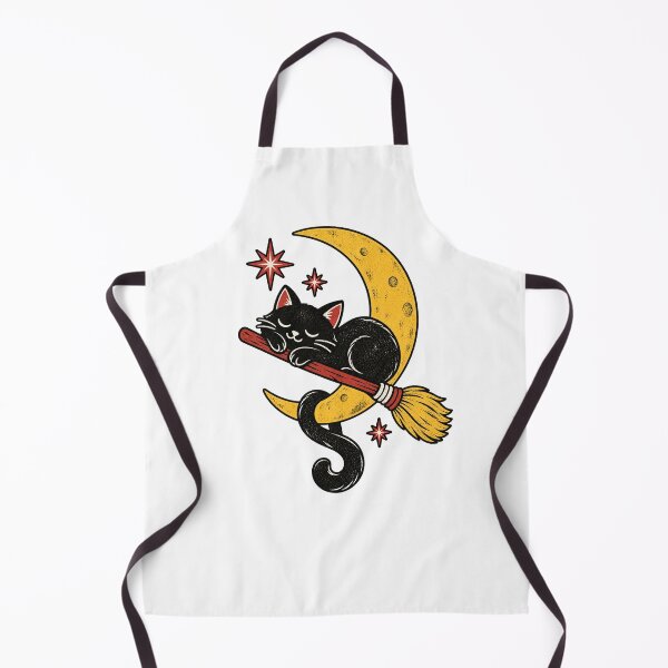 Item preview, Halloween Black Cat Napping on the Crescent Moon designed and sold by StudioSand.