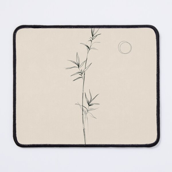 Item preview, Minimalist Bamboo Stalk Line Art & Zen Sun designed and sold by lovesicklotus.