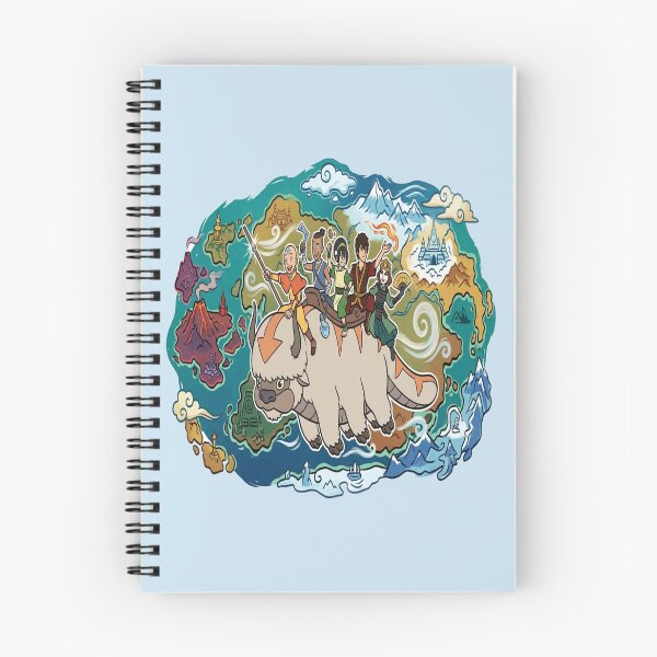 Item preview, Team Avatar World Map Flying Appa Graphic Art designed and sold by Fine-Arts-Lab.