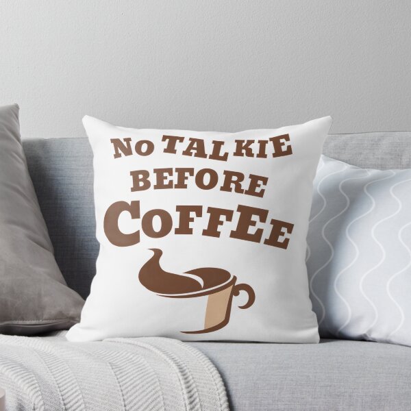 Item preview, No Talkie Before Coffee Funny Morning Quote Design designed and sold by mari-alvxx.