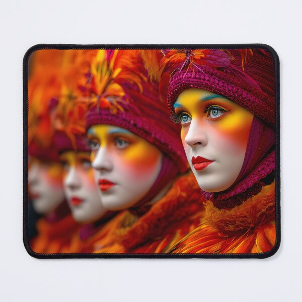Item preview, Vibrant Carnival Costumes in Stunning Orange Feathers designed and sold by Artessie.