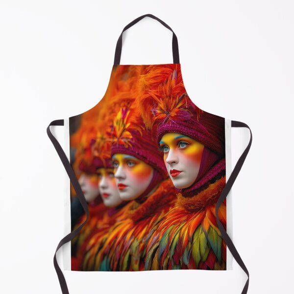 Item preview, Vibrant Carnival Costumes in Stunning Orange Feathers designed and sold by Artessie.