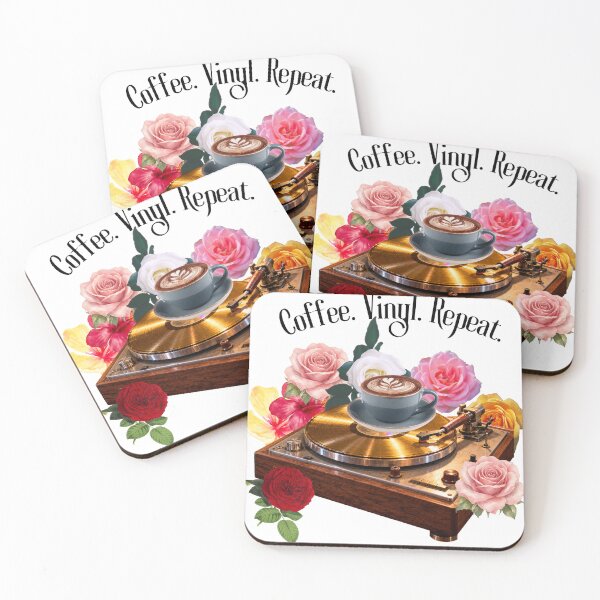 Item preview, Coffee. Vinyl. Repeat. designed and sold by Everlumias.