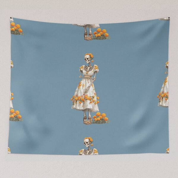 Item preview, La Catrina Calavera with Marigold Mexico designed and sold by Instant Printing.