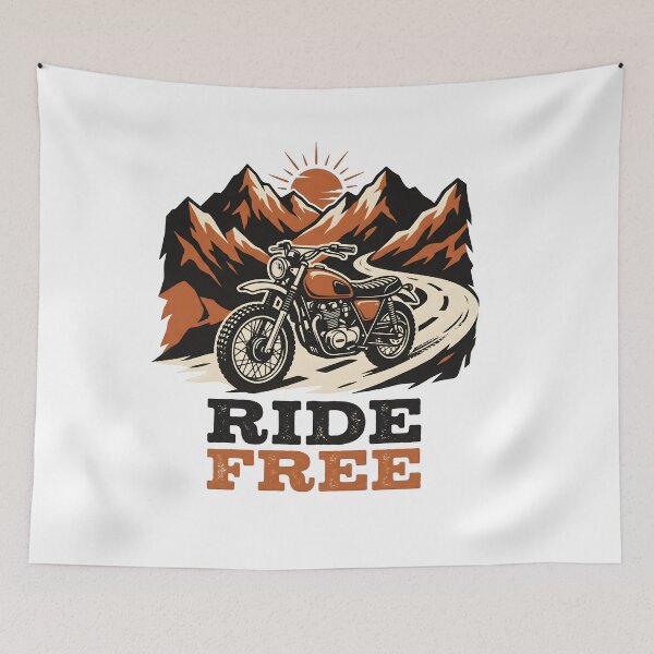 Item preview, Ride Free Mountain Moto designed and sold by Flamocha.