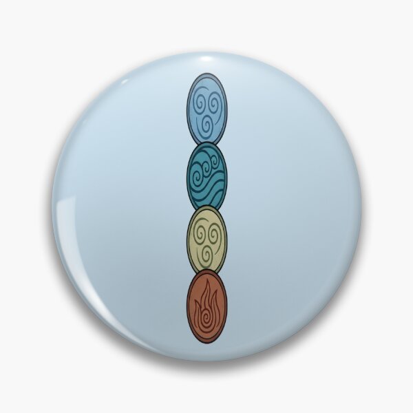 Item preview, Four Elements Vertical Bending Symbols Avatar Art designed and sold by Fine-Arts-Lab.