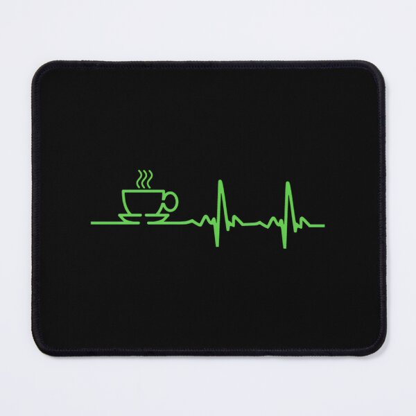 Item preview, Morning Coffee Heartbeat EKG Design for Coffee Lovers and Heartbeat Enthusiasts designed and sold by mari-alvxx.