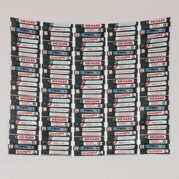 Item preview, Christmas Vhs Movie Marathon Retro Holiday Design designed and sold by 888HousePrintss.