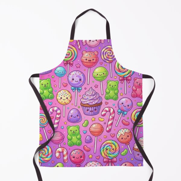 Item preview, Cute Candy Land Kawaii Sweets Seamless Textile Pattern Art designed and sold by ShivCraftStudio.