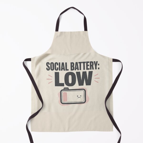 Item preview, Social Battery Low Introvert Soft Humor Tee designed and sold by GSideArtStore.
