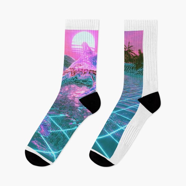 Item preview, Synthwave Chrome Dolphin 80s Vaporwave Sunset designed and sold by lovesicklotus.