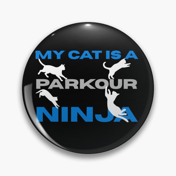 Item preview, My Cat Is Parkour Ninja – Funny Acrobatic Cat Design designed and sold by BigfeetLittlepaws.