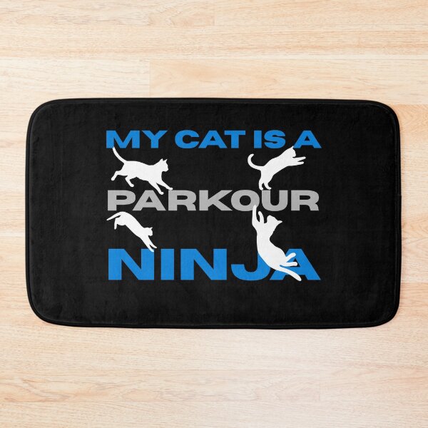 Item preview, My Cat Is Parkour Ninja – Funny Acrobatic Cat Design designed and sold by BigfeetLittlepaws.