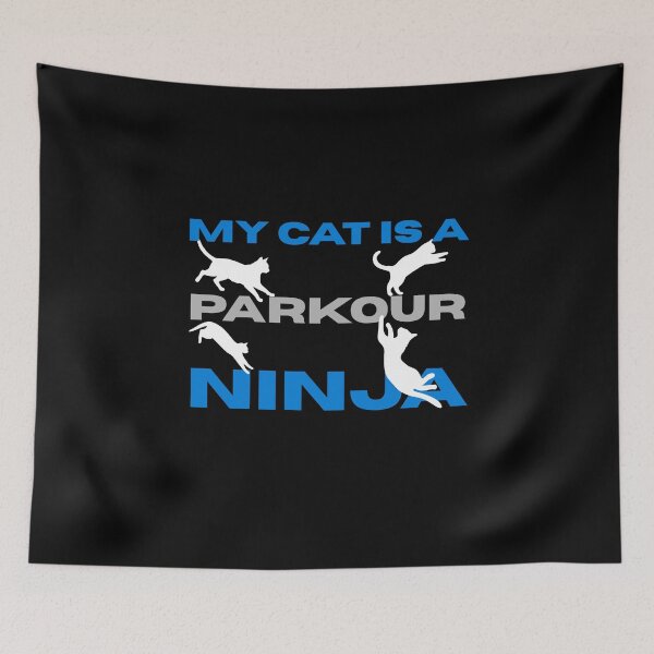 Item preview, My Cat Is Parkour Ninja – Funny Acrobatic Cat Design designed and sold by BigfeetLittlepaws.