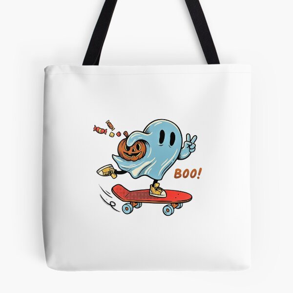 Item preview, Skateboarding Ghost Halloween Jack-O-Lantern designed and sold by Steele-Art.