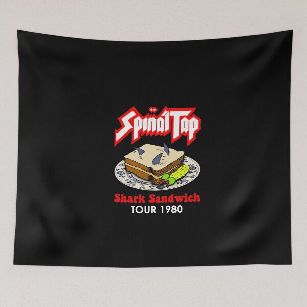 Item preview, Funny Satire Cartoon Shark Fin Sandwich Illustration designed and sold by BodoFunke.