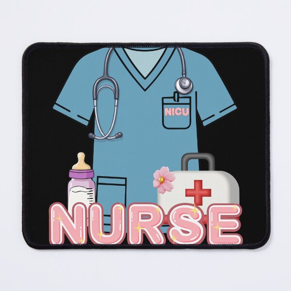 Item preview, Cute NICU Nurse Blue Scrubs and Baby Bag 3D designed and sold by Rynasvz.