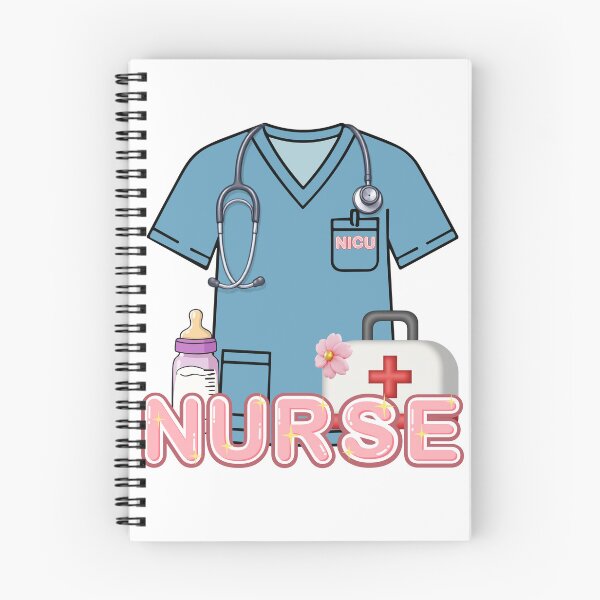 Artikelvorschau, Niedliche blaue Kittelkleidung und Babytasche für Krankenschwestern auf der Neugeborenen-Intensivstation (3D) entworfen und verkauft von Rynasvz.