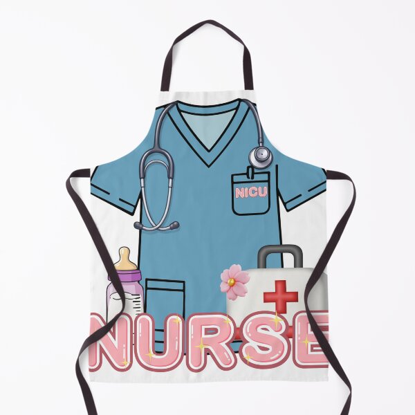 Item preview, Cute NICU Nurse Blue Scrubs and Baby Bag 3D designed and sold by Rynasvz.
