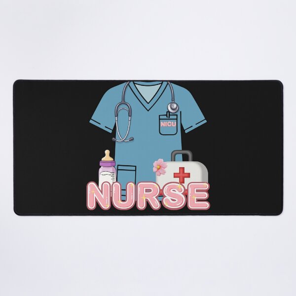 Item preview, Cute NICU Nurse Blue Scrubs and Baby Bag 3D designed and sold by Rynasvz.