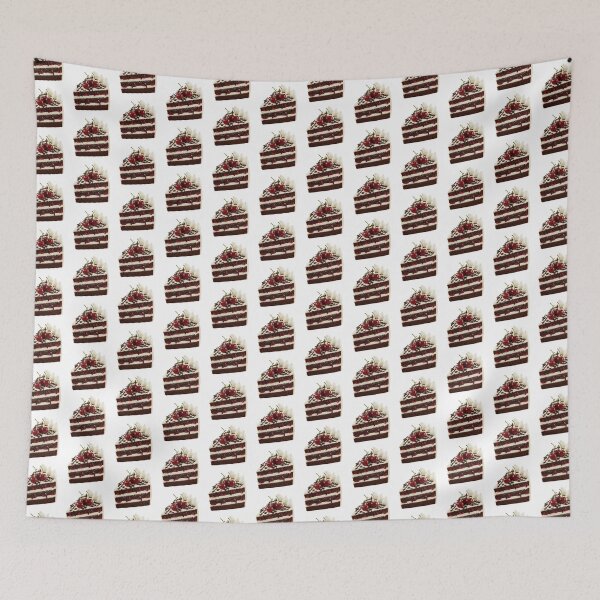 Item preview, Black Forest Cake Slice With Fresh Cherries designed and sold by deisgnsbyshane.