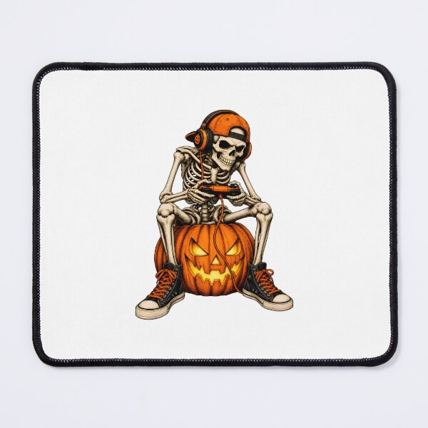 Item preview, Skeleton Gamer Pumpkin Halloween designed and sold by OlyvieArt.