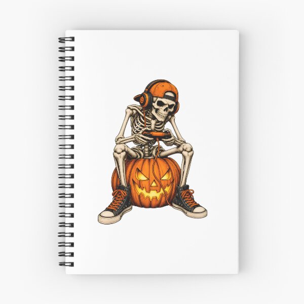 Item preview, Skeleton Gamer Pumpkin Halloween designed and sold by OlyvieArt.