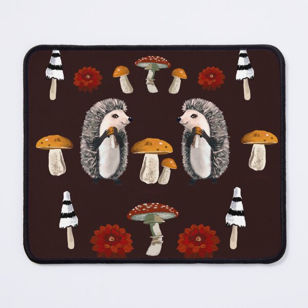Item preview, Hedgehogs love mushrooms designed and sold by susiscauldron.