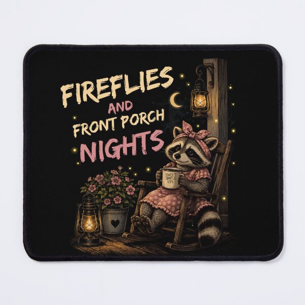 Item preview, Fireflies and Front Porch Nights Women's Raccoon designed and sold by Creative-Sanc.