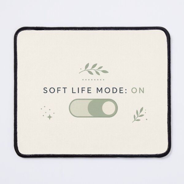 Item preview, Soft Life Mode On Toggle Minimal Tee designed and sold by GSideArtStore.