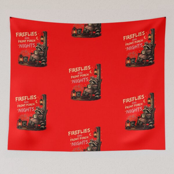Item preview, Fireflies and Front Porch Nights Women's Raccoon designed and sold by Creative-Sanc.