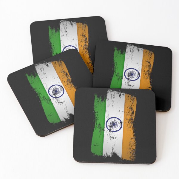 Item preview, India Flag Distressed Paint Brush Stroke Indian Pride Tiranga designed and sold by Danny-Arts1.