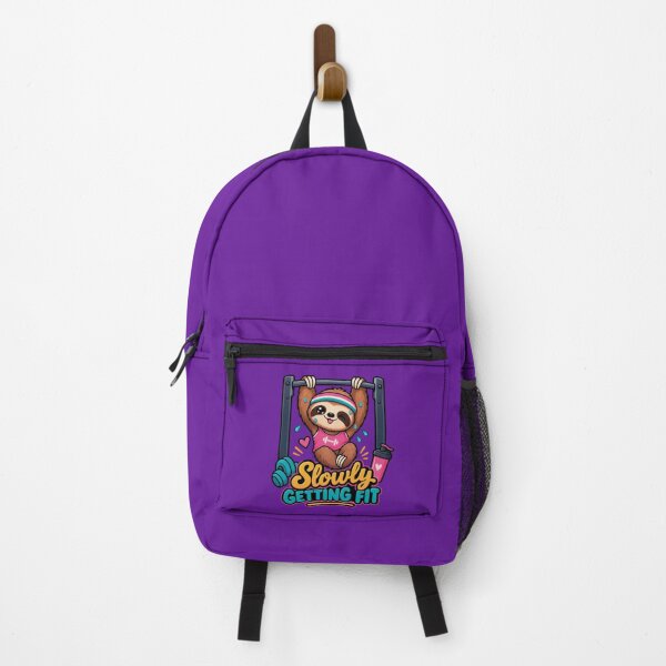 Item preview, Slowly Getting Fit Funny Sloth Gym Workout designed and sold by CrazySzoopWorld.
