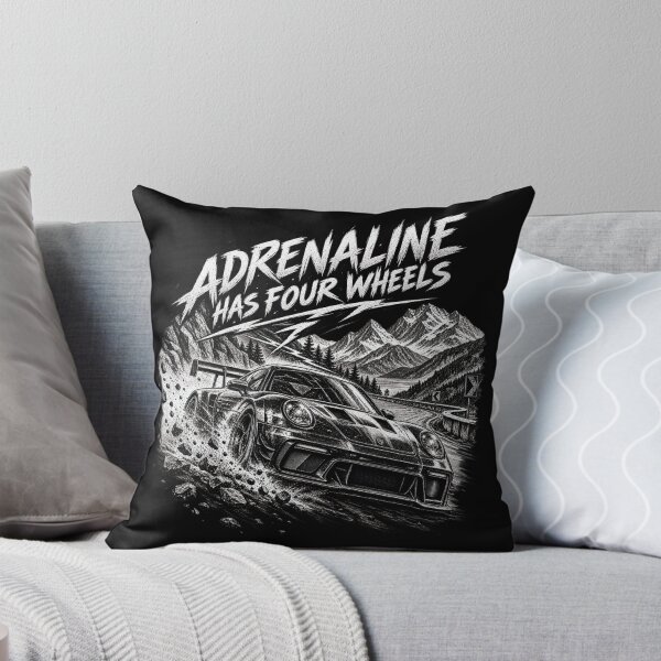 Item preview, Adrenaline Has Four Wheels Sports Car Racing Enthusiast designed and sold by CrazySzoopWorld.