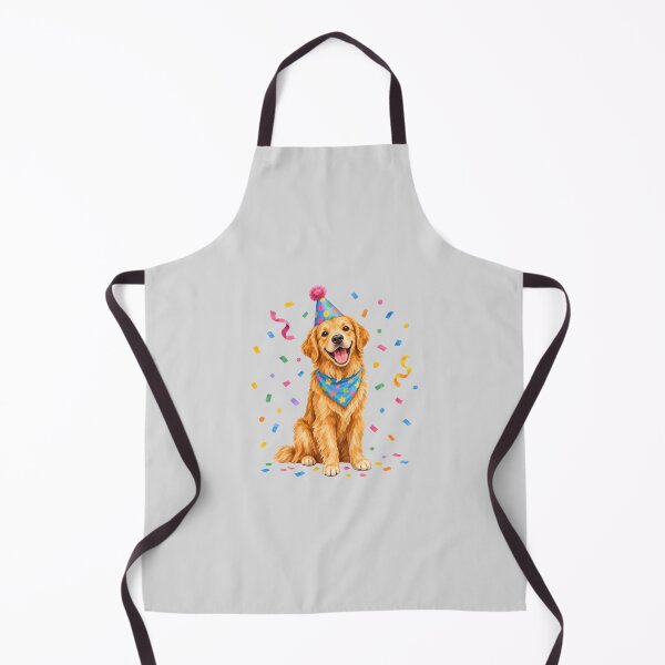 Item preview, Celebrating Golden Retriever with Party Confetti designed and sold by hattie's.